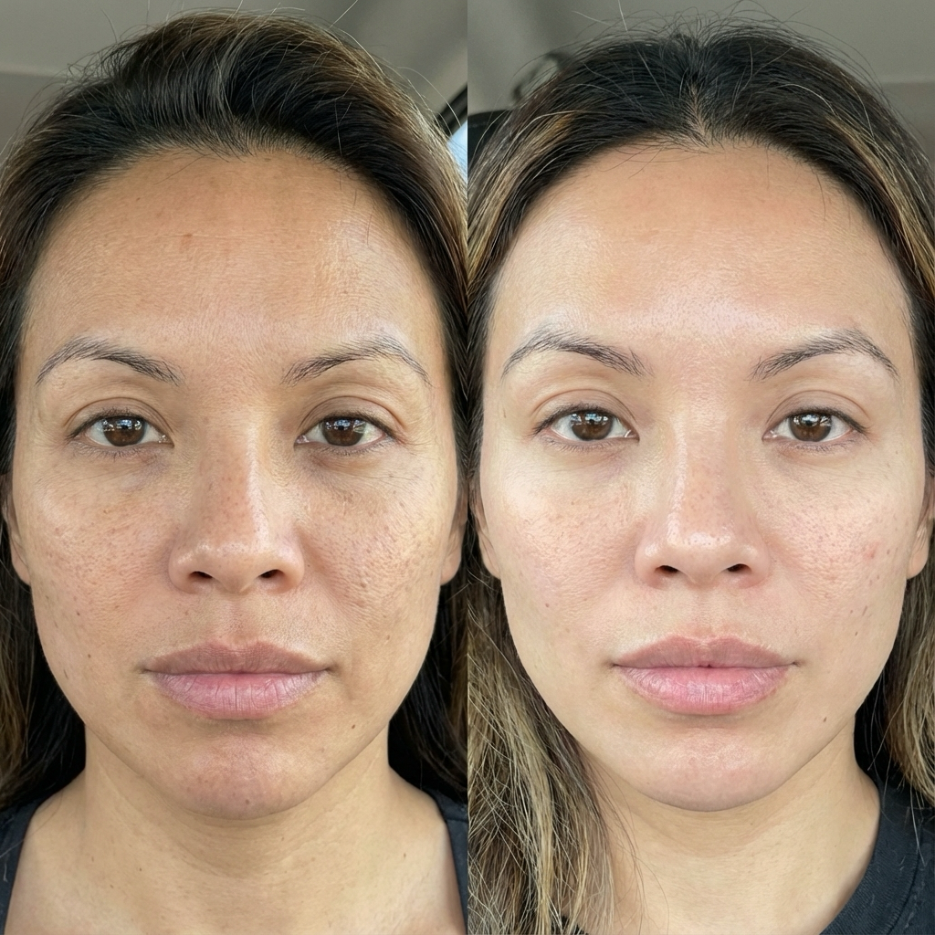 VI Peel Before and After - Skin Texture Improvement